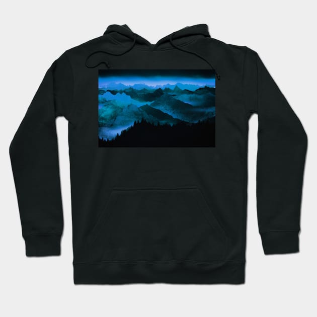 Unexplored mountains and valleys Hoodie by cesartorresart